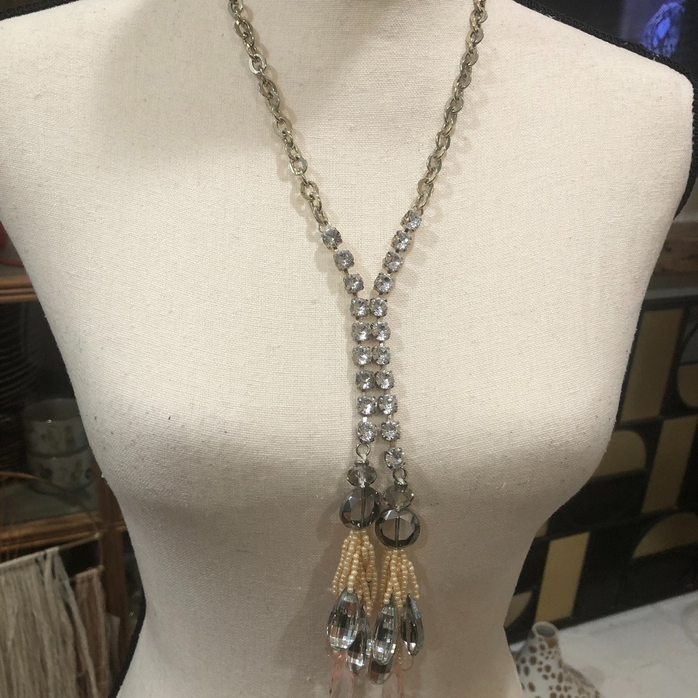 anthropologie Long Beaded Necklace